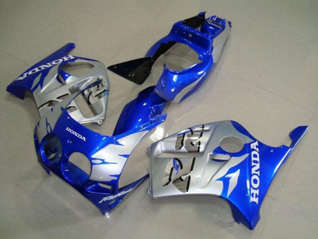 1988-1989 Honda CBR250RR MC19 Motorcycle Fairings - Silver Blue