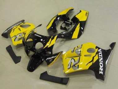 Shop 1988-1989 Honda CBR250RR MC19 Motorcycle Fairings - Yellow Glossy Black