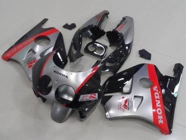 Shop 1990-1998 Honda CBR250RR MC22 Motorcycle Fairings - Silver Red Glossy Black