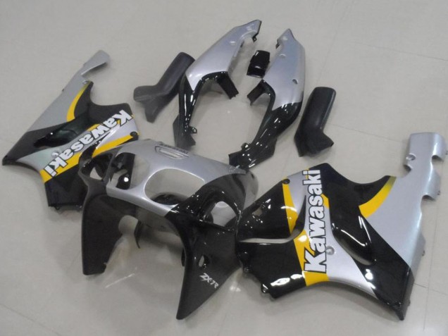1996-2003 Kawasaki ZX7R Motorcycle Fairings - Silver Glossy Black Yellow