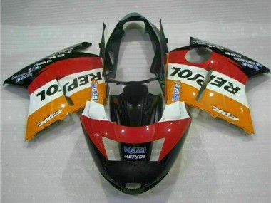 Shop 1996-2007 Honda CBR1100XX Blackbird Motorcycle Fairing - Orange White Red Glossy Black Repsol