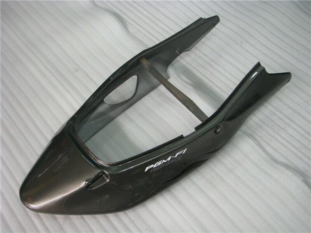 1996-2007 Honda CBR1100XX Blackbird Motorcycle Fairings - Glossy Black Silver Flame