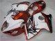 1996-2007 Suzuki GSXR 1300 Hayabusa Motorcycle Fairings - White Orange Black