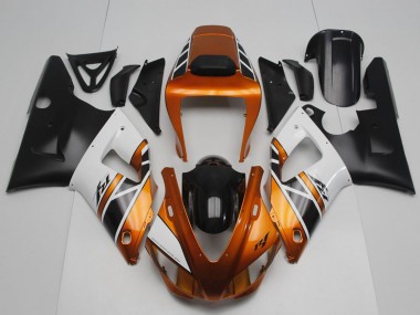 Shop 1998-1999 Yamaha YZF R1 Motorcycle Fairings - Orange Gold Grey White Black