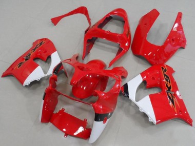 Shop 2000-2001 Kawasaki ZX9R Motorcycle Fairings - Red White