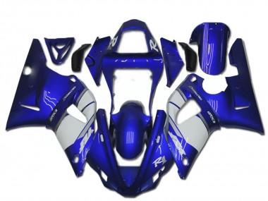 Shop 2000-2001 Yamaha YZF R1 Motorcycle Fairing - Blue White
