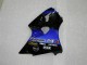 2000-2002 Kawasaki ZX6R Motorcycle Fairings - Blue Glossy Black Elf Bridgestone