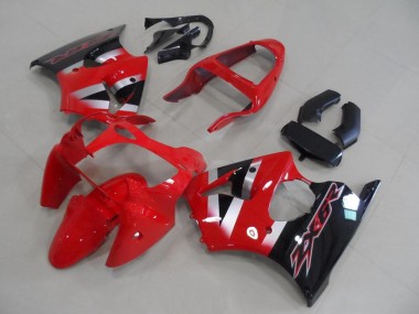 Shop 2000-2002 Kawasaki ZX6R Motorcycle Fairings - Red Silver Glossy Black OEM Style