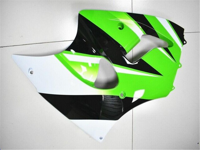 2000-2002 Kawasaki ZX6R Motorcycle Fairing Kits - Green White Black