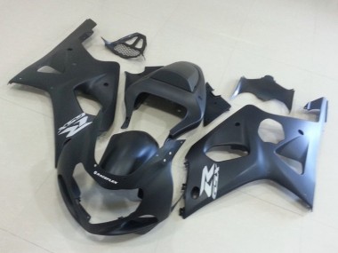 Shop 2000-2002 Suzuki GSXR 1000 Motorcycle Fairings - Matte Black Silver Decal