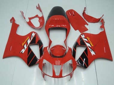 Shop 2000-2006 Honda VTR1000 Motorcycle Fairing Kits - Red Glossy Black Stripe