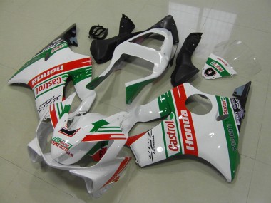 Shop 2001-2003 Honda CBR600 F4i Motorcycle Fairings - White Red Green Castrol