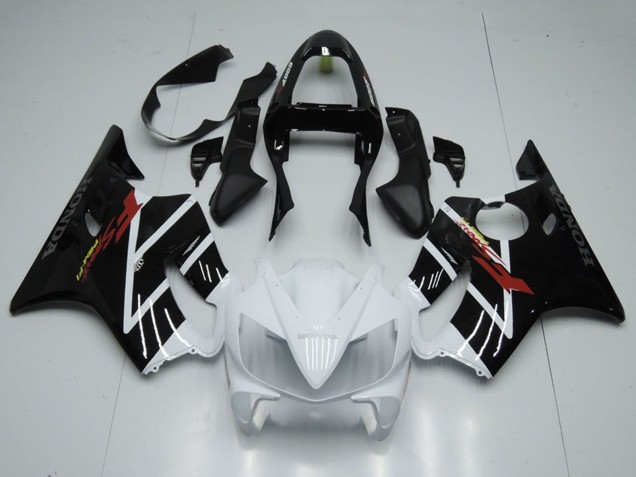 2001-2003 Honda CBR600 F4i Motorcycle Fairing - White Glossy Black F Sport