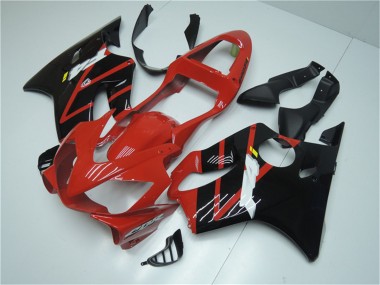 Shop 2001-2003 Honda CBR600 F4i Bike Fairings - Red Glossy Black