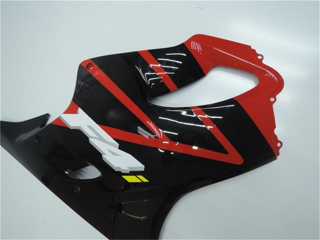 2001-2003 Honda CBR600 F4i Bike Fairings - Red Glossy Black