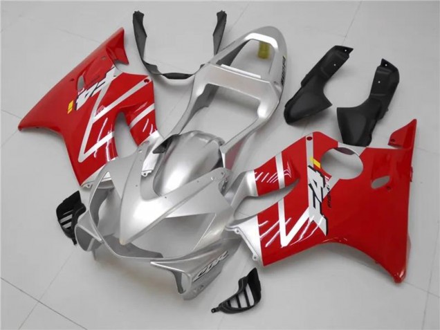 2001-2003 Honda CBR600 F4i Motorcycle Fairings Kits - Silver Red