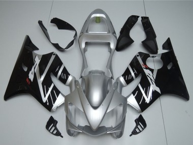 Shop 2001-2003 Honda CBR600 F4i Motorcycle Fairing - Silver Glossy Black