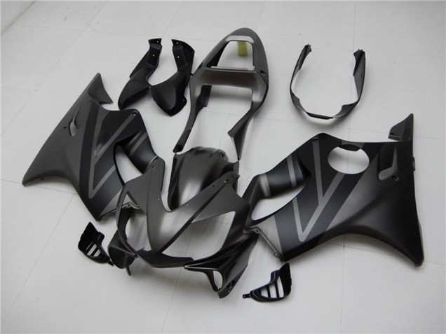 2001-2003 Honda CBR600 F4i Motorcycle Fairing Kits - Matte Black Grey