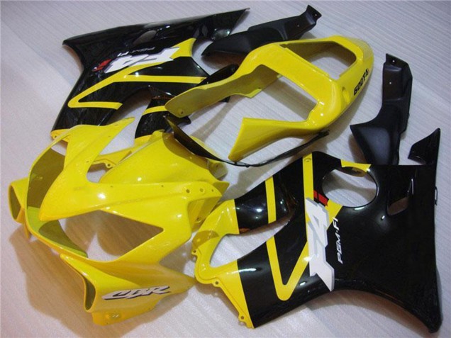 2001-2003 Honda CBR600 F4i Motorcycle Fairing - Yellow Glossy Black