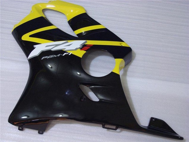 2001-2003 Honda CBR600 F4i Motorcycle Fairing - Yellow Glossy Black