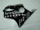 2001-2003 Honda CBR600 F4i Motorcycle Fairings - Glossy Black Silver SevenStars