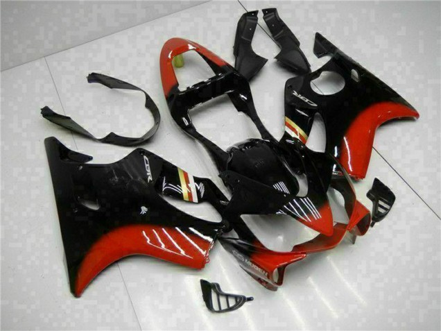 2001-2003 Honda CBR600 F4i Motorcycle Fairing Kits - Red Glossy Black