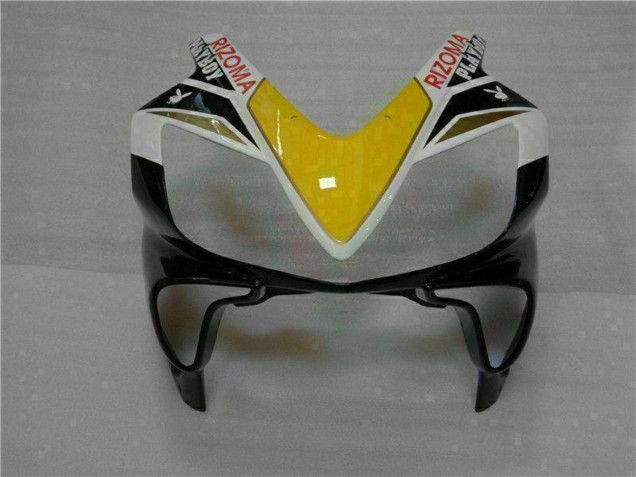 2001-2003 Honda CBR600 F4i Motorcycle Fairings - White Yellow Glossy Black Playboy
