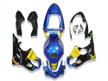 Shop 2001-2003 Honda CBR600 F4i Motorcycle Fairings - Blue Yellow Glossy Black Shark