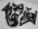 2001-2003 Suzuki GSXR 600/750 Motorcycle Fairings - Glossy Black Silver Flame