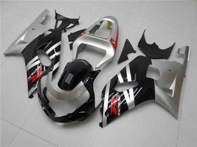 2001-2003 Suzuki GSXR 600/750 Motorcycle Fairings - Silver Glossy Black Red