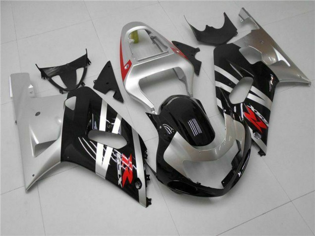 2001-2003 Suzuki GSXR 600/750 Motorcycle Fairings - Silver Glossy Black Red