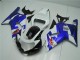2001-2003 Suzuki GSXR 600/750 Motorcycle Fairings - White Blue Black