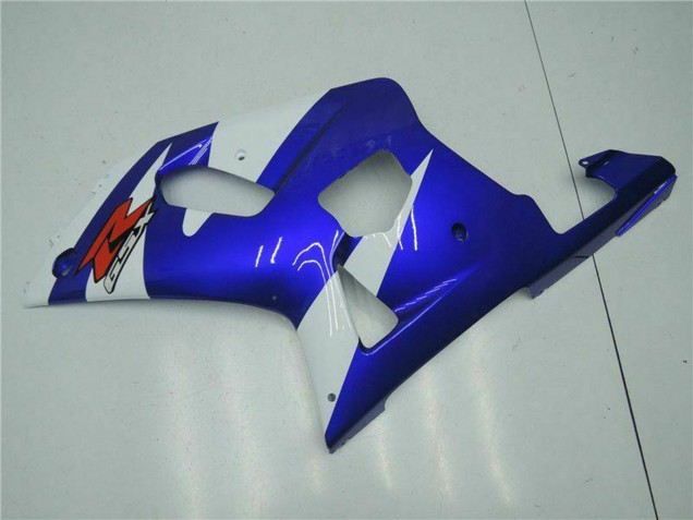2001-2003 Suzuki GSXR 600/750 Motorcycle Fairings - White Blue Black