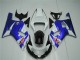 2001-2003 Suzuki GSXR 600/750 Motorcycle Fairings - White Blue Black