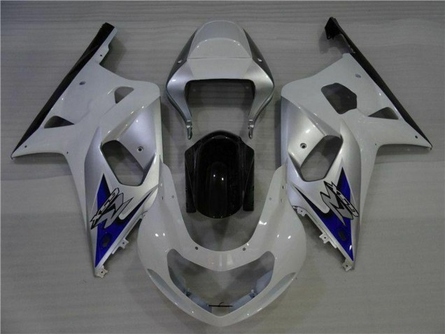 2001-2003 Suzuki GSXR 600/750 Motorcycle Fairings - White Silver Blue Black