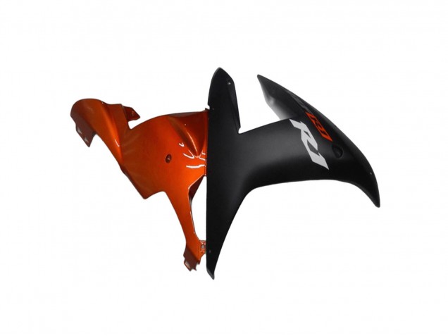 2002-2003 Yamaha YZF R1 Motorcycle Fairings - Orange Matte Black
