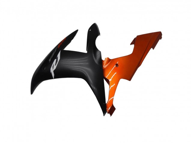 2002-2003 Yamaha YZF R1 Motorcycle Fairings - Orange Matte Black