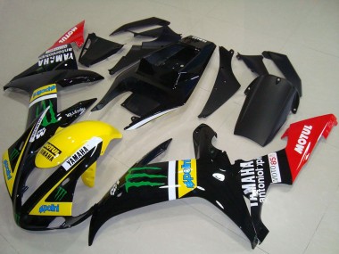 Shop 2002-2003 Yamaha YZF R1 Motorcycle Fairings - Glossy Black Yellow Red Green Motul Monster