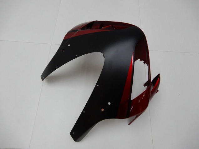 2003-2004 Honda CBR600RR Motorcycle Fairings - Red Matte Black Stripe