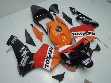 Shop 2003-2004 Honda CBR600RR Motorcycle Fairing Kits - Orange White Red Glossy Black Repsol
