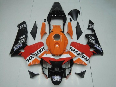 Shop 2003-2004 Honda CBR600RR Motorcycle Fairing Kits - Orange White Red Glossy Black Repsol