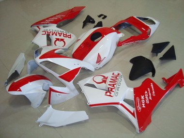 Shop 2003-2004 Honda CBR600RR Motorcycle Fairings - White Red Pramac