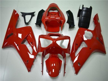 Shop 2003-2004 Kawasaki ZX6R Motorcycle Fairing Kits - Red