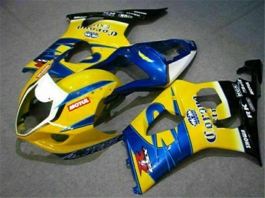 Shop 2003-2004 Suzuki GSXR 1000 Motorcycle Fairings - Yellow Blue White Red Corona Motul