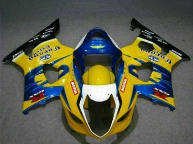 Shop 2003-2004 Suzuki GSXR 1000 Motorcycle Fairings - Yellow Blue White Red Corona Motul