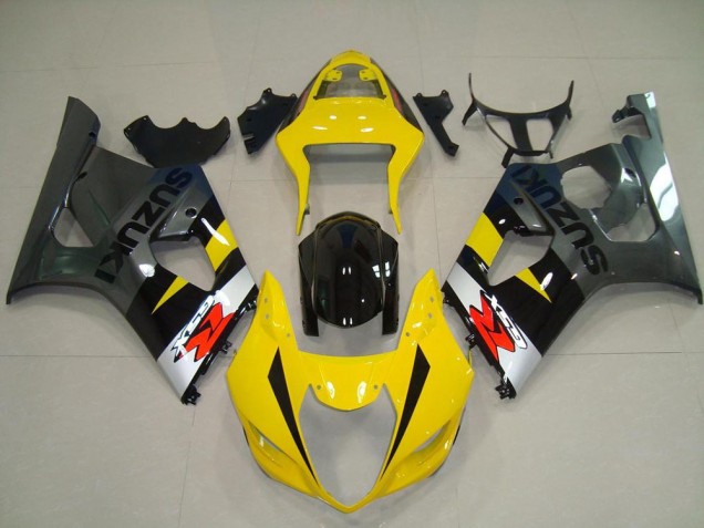 2003-2004 Suzuki GSXR 1000 Motorcycle Fairings - Yellow Silver Grey Black Red