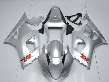 Shop 2003-2004 Suzuki GSXR 1000 Motorcycle Fairings - Silver Red OEM Style