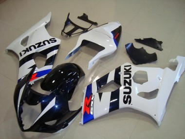Shop 2003-2004 Suzuki GSXR 1000 Motorcycle Fairings - White Blue Dark Blue Red