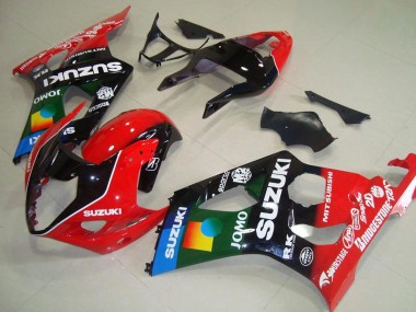 Shop 2003-2004 Suzuki GSXR 1000 Motorcycle Fairings - Red Black Blue Green JOMO Pepephone