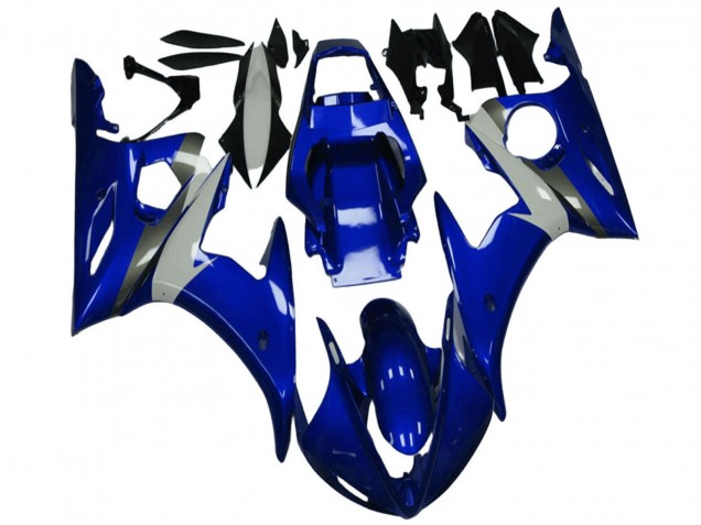 2003-2004 Yamaha YZF R6 Motorcycle Fairing - Blue White